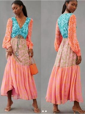 EUC Farm x Anthropologie Cutout Maxi Dress